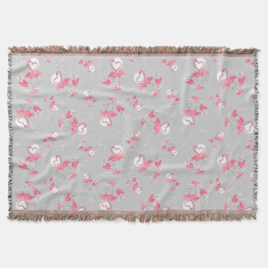 Flamingo Love Multi-werpen deken (Voorkant)