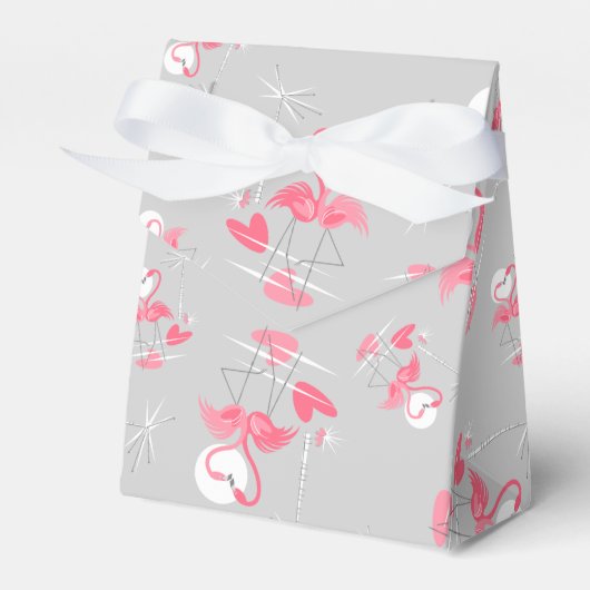 Flamingo Love Multicavar Bedankdoosjes (Voorkant Zijde)