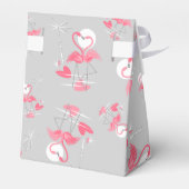 Flamingo Love Multicavar Bedankdoosjes (Achterkant)