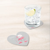 Flamingo Love Names Date onderzetter hart (Insitu)