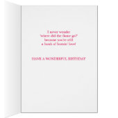 Flamingo Love Persoonlijke Birthday Kaart (Binnen (Rechts))