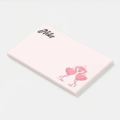 Flamingo Love Post-it Notes (Schuin)