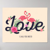 Flamingo Love Poster (Voorkant)