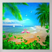 Flamingo Love Poster (Voorkant)