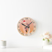 Flamingo Love Ronde Klok (Huis)