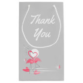 Flamingo Love Side Bedankt Klein Cadeauzakje (Achterkant)