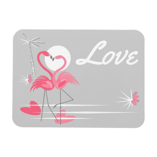 Flamingo Love Side Love Flexnet Magneet (Horizontaal)