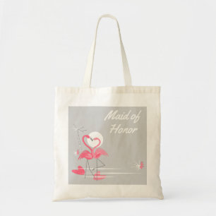 Flamingo Love Side Maid of Honor budget tas