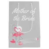 Flamingo Love Side Moeder of the Bride medium Cadeauzakje (Achterkant)
