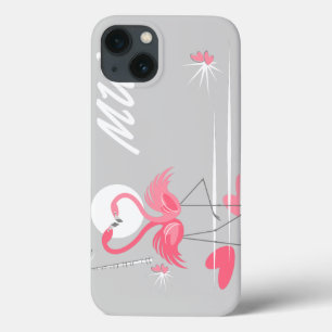 Flamingo Love Side Monogram IPad Mini horizontaal Case-Mate iPhone Case