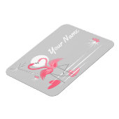 Flamingo Love Side Naam flexibele magneet (Linkerzijde)
