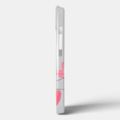 Flamingo Love Side Name IPad case horizontal (Achterkant / Links)