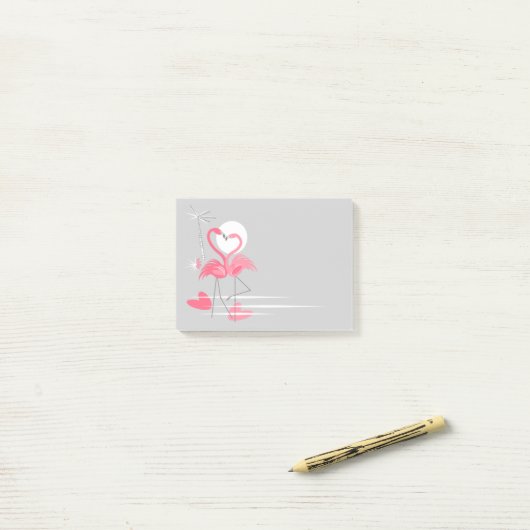 Flamingo Love Side post-it notes (Op bureau)