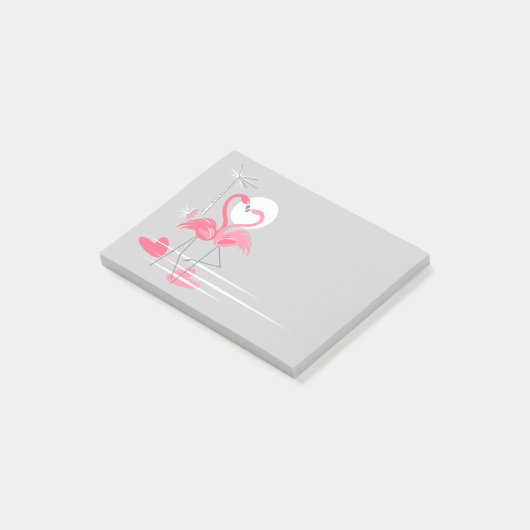 Flamingo Love Side post-it notes (Schuin)
