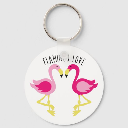 Flamingo Love Sleutelhanger (Voorkant)