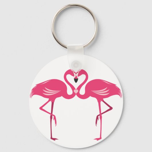 Flamingo Love Sleutelhanger (Voorkant)