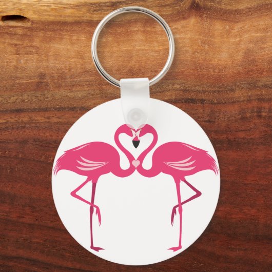 Flamingo Love Sleutelhanger (Voorkant)