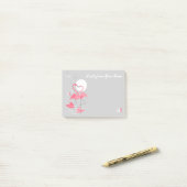 Flamingo Love Slim Text post-it notes (Op bureau)