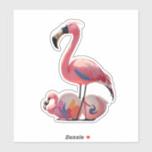 Flamingo Love Stick It met Flair Sticker (Vel)