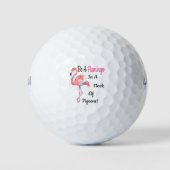 flamingo love t - shirt golfballen (Voorkant)