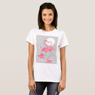 Flamingo Love T-shirt vertical
