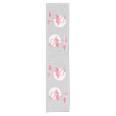 Flamingo Love table runner Korte Tafelloper (Voorkant)