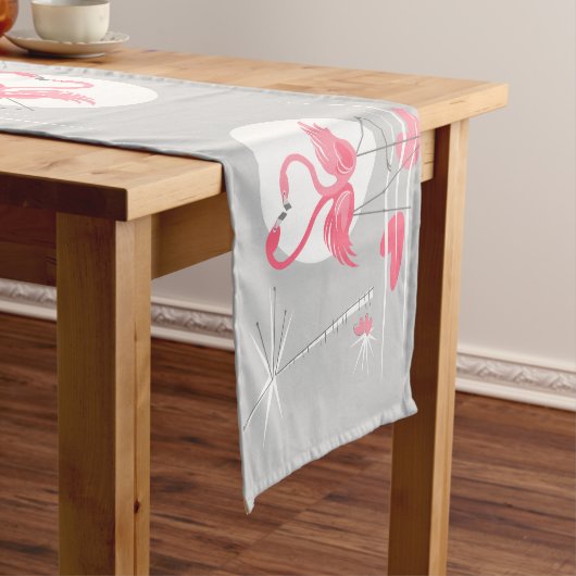 Flamingo Love table runner Korte Tafelloper (Voorbeeld)