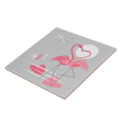Flamingo Love tegel Tegeltje (Zijkant)