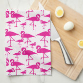 Flamingo Love Theedoek (Quarter Fold)