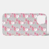 Flamingo Love Tiled iPad case (Achterkant (horizontaal))