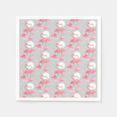 Flamingo Love Tiled paper napkins Servet (Voorkant)