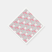 Flamingo Love Tiled paper napkins Servet (Hoek)