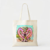 Flamingo Love Tote Bag (Voorkant)