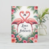 Flamingo Love Tropische Decor (Staand voorkant)
