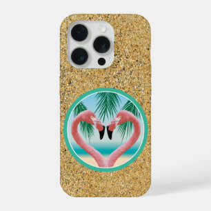 Flamingo Love (Tropische Valentijn) Hoesje-Mate iP iPhone 15 Pro Case