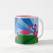Flamingo Love? Tweekleurige Koffiemok (Voorkant rechts)