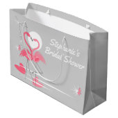 Flamingo Love Vrijgezellenfeest gift Large Cadeautasje (Achterkant Gekanteld)