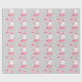 Flamingo Love wrapping paper Cadeaupapier (Vlak)