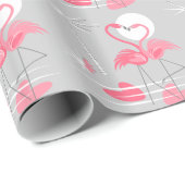 Flamingo Love wrapping paper Cadeaupapier (Rol Hoek)