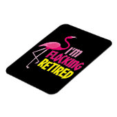 Flamingo Lover Funny Retirement Party Gift Magneet (Linkerzijde)