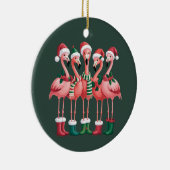 Flamingo Lover Gift Kerstmis Vrolijke Kerstmis Keramisch Ornament (Rechts)