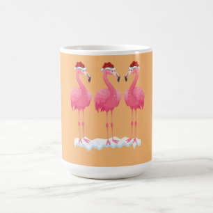 Flamingo Lover Xmas Verlichting Santa Pink Flaming Koffiemok