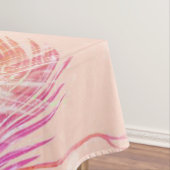 Flamingo Lovers | Flamingo Bird met bladeren Tafelkleed (Voorbeeld)