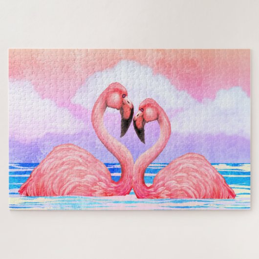 Flamingo Lovers Legpuzzel (Horizontaal)