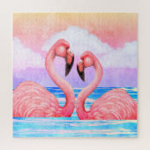 Flamingo Lovers Legpuzzel (Verticaal)