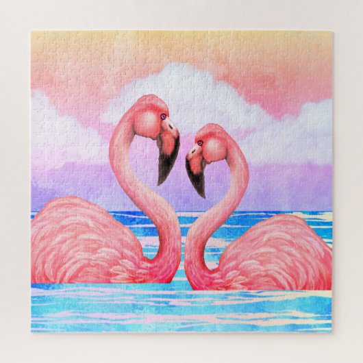 Flamingo Lovers Legpuzzel (Verticaal)
