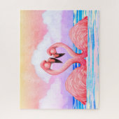 Flamingo Lovers Legpuzzel (Verticaal)
