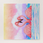 Flamingo Lovers Legpuzzel (Verticaal)