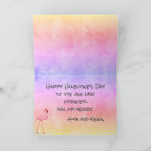 Flamingo Lovers Valentijnsdag Kaart (Binnen)