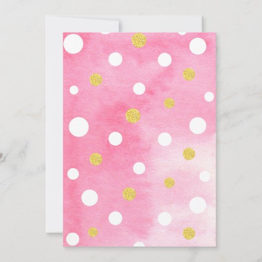 Flamingo Luau Birthday Party Invitations Kaart (Achterkant)